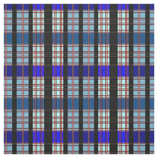 Tissu Vrai Motif bleu (Échantillon)