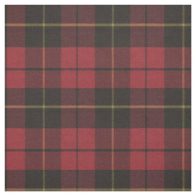 Tissu Wallace Red Patiné Original Tartan écossais (Échantillon)