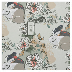 Tissu Wangxian Bunny Motif