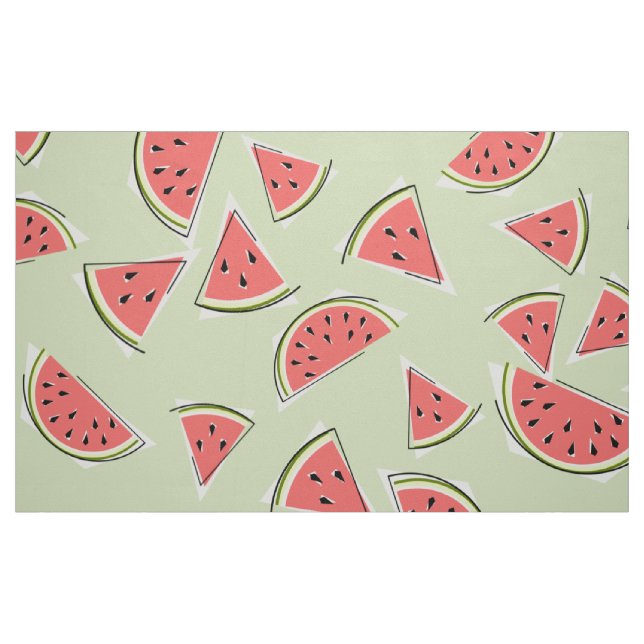 Tissu Watermelon vert Multi grand (Fat Quarter)
