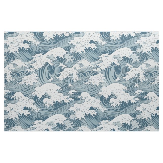 Tissu Wave japonaise (Fat Quarter)