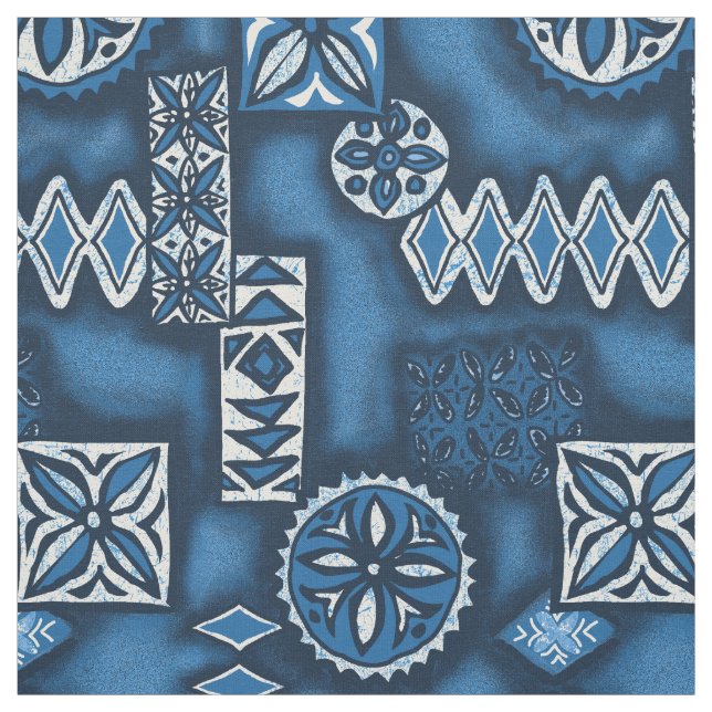 Tissu Wave Warrior Hawaiian Tapa (Échantillon)