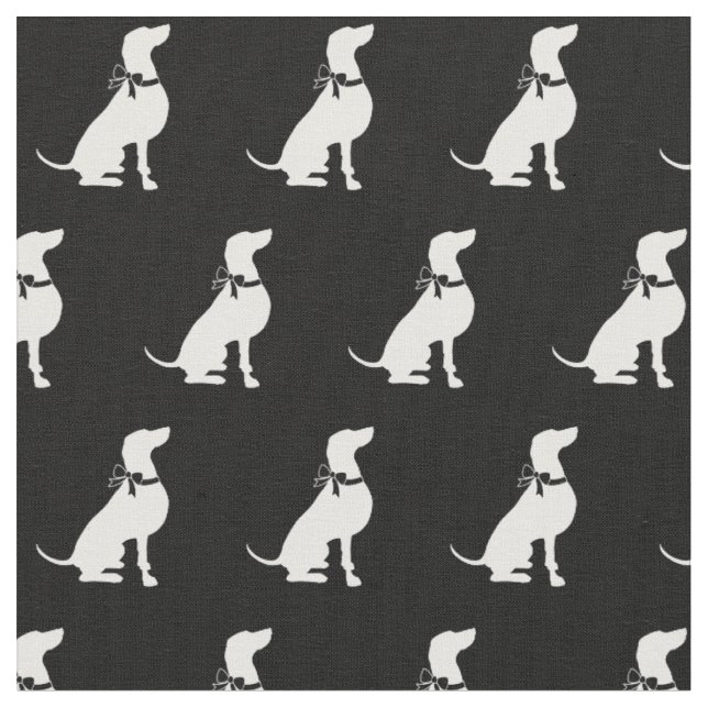 Tissu Weimaraner Chien Silhouette Animal (Fermer)