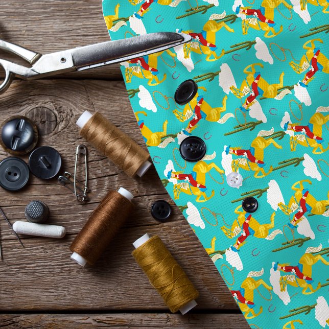 Tissu Western Cowgirl Retro Patterned (Créateur téléchargé)