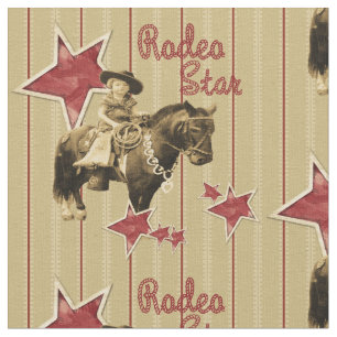 Tissu Western de Cowgirl de Rodéo Vintage