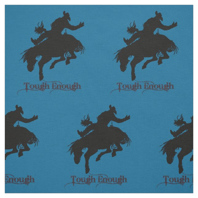 Tissu Western Rodeo Cowboy Bronc équitation (Échantillon)