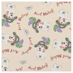Tissu Westie Pirate Fabric
