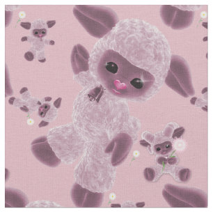 Tissu Whimsical Baby Plush Jouet agneau Pays rose