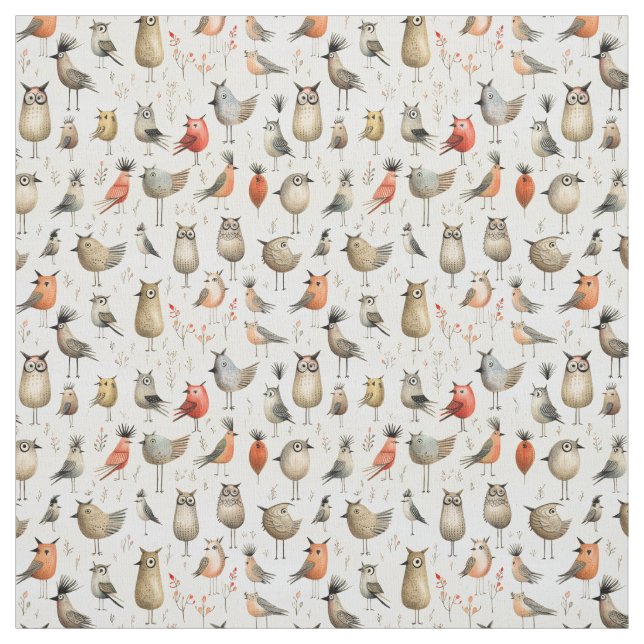 Tissu Whimsical Wings : Whimsy Bird (Échantillon)