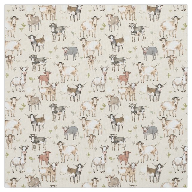 Tissu Whimsy Moo : Whimsy Cow (Échantillon)