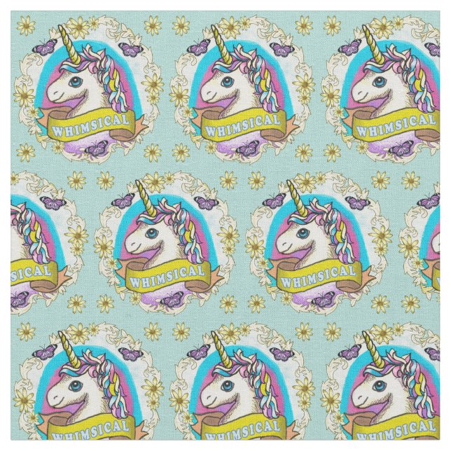 Tissu Whimsy Unicorn Fabric (Fermer)