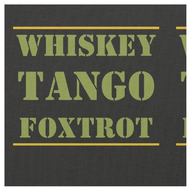 Tissu Whiskey Tango Foxtrot WTF Camouflage vert (Fermer)