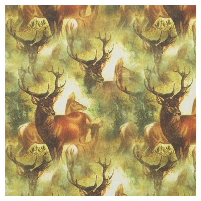 Tissu Whitetail Buck et Doe (Échantillon)