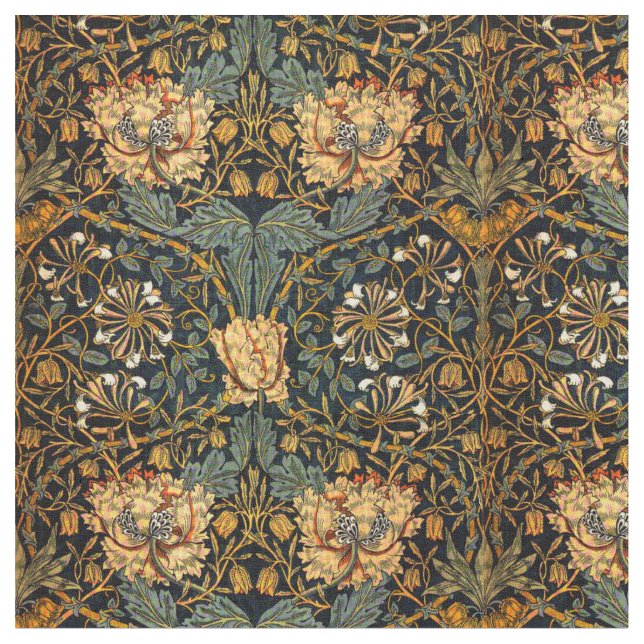 Tissu William Morris Antique Honeysuckle Motif Floral (Fermer)