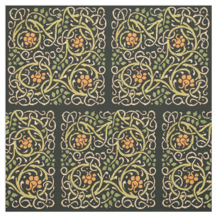 Tissu William Morris Black Floral Art