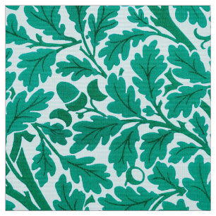 Tissu William Morris Chêne Feuilles, Turquoise & Aqua
