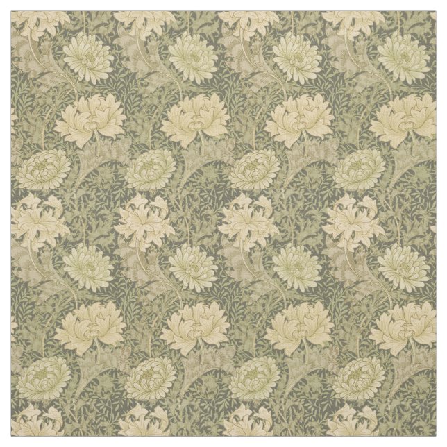 Tissu William Morris Chrysanthemum Fleur d'âge (Échantillon)
