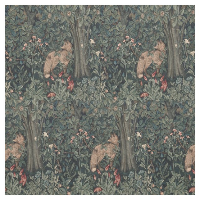 Tissu William Morris Faune sauvage Fox (Échantillon)