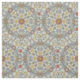 Tissu William Morris Floral Circle Flower Illustration