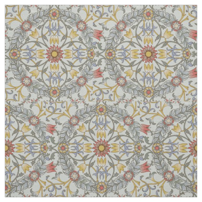 Tissu William Morris Floral Circle Flower Illustration (Échantillon)