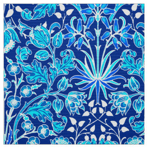 Tissu William Morris Hyacinth Imprimer, Navy et Cobalt B