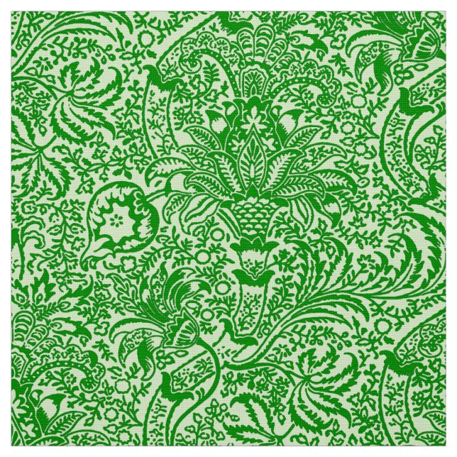 Tissu William Morris Indian, Lime et Kiwi Green (Échantillon)