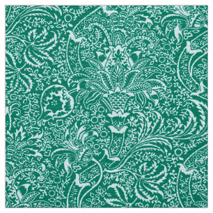 Tissu William Morris Indian, Turquoise et Light Aqua