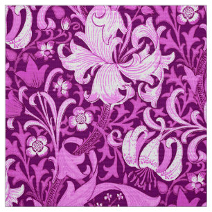 Tissu William Morris Iris et Lily, Amethyst Purple