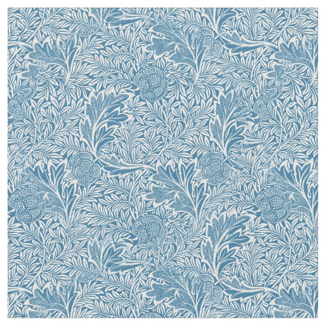 Tissu William Morris Motif bleu Apple (Fermer)