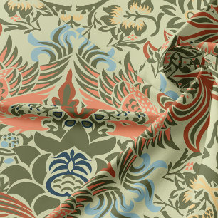 Tissu William Morris Peacock et Dragon