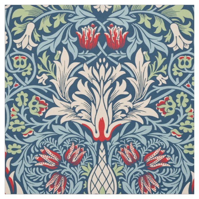 Tissu William Morris Snakeshead Fritillaire Floral Desig (Échantillon)