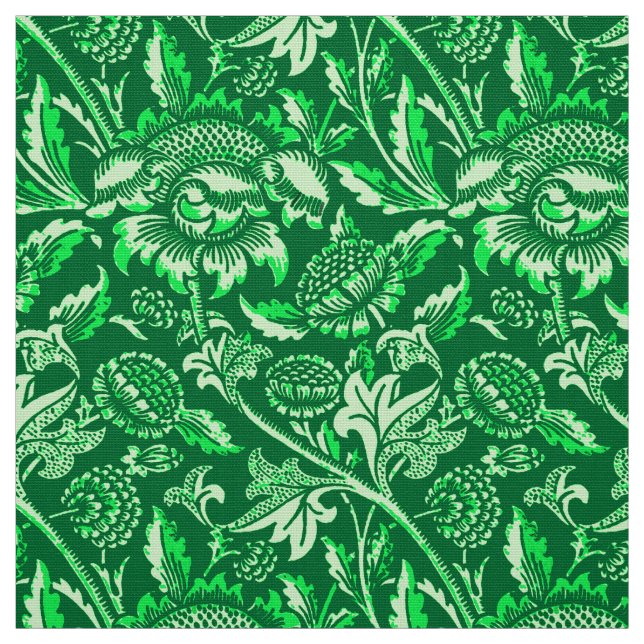 Tissu William Morris Sunflower, Emerald Green (Échantillon)