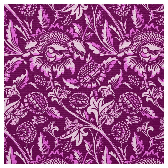 Tissu William Morris Sunflowers, Amethyst Purple (Échantillon)