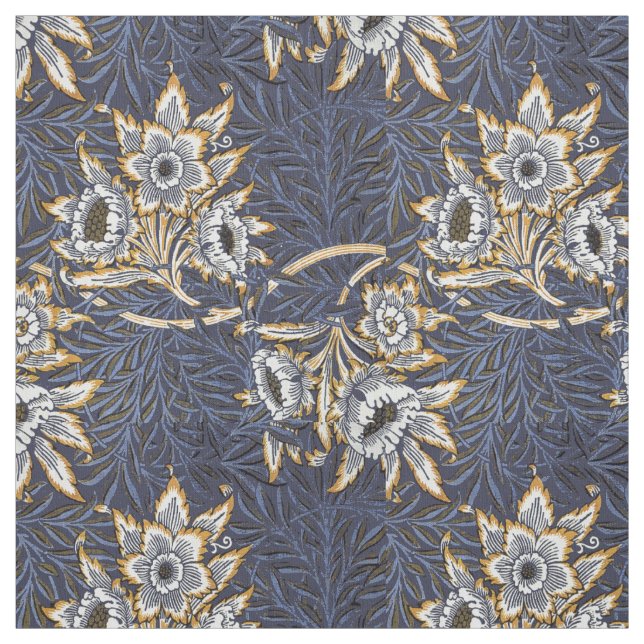 Tissu William Morris Tulip & Willow Floral (Échantillon)