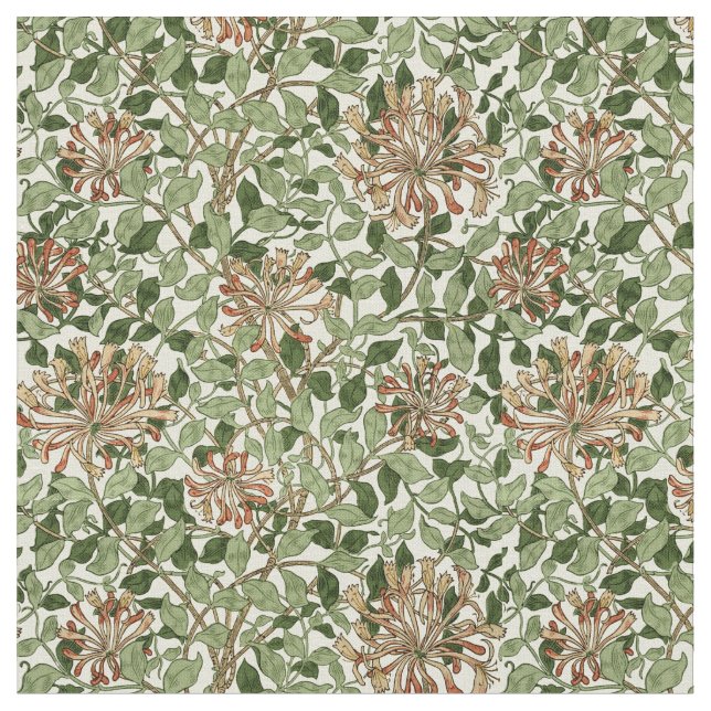 Tissu William Morris Vintage Honeysuckle Motif (Fermer)