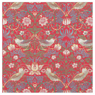 Tissu William Morris Vintage Strawberry Thief Motif