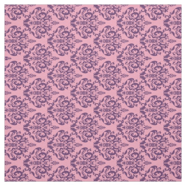 Tissu Wisteria Frosted Orchid Damask (Échantillon)