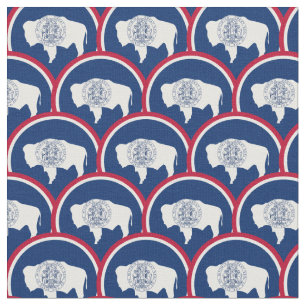 Tissu Wyoming Flag & Wyoming Trendy Fabric/fashion