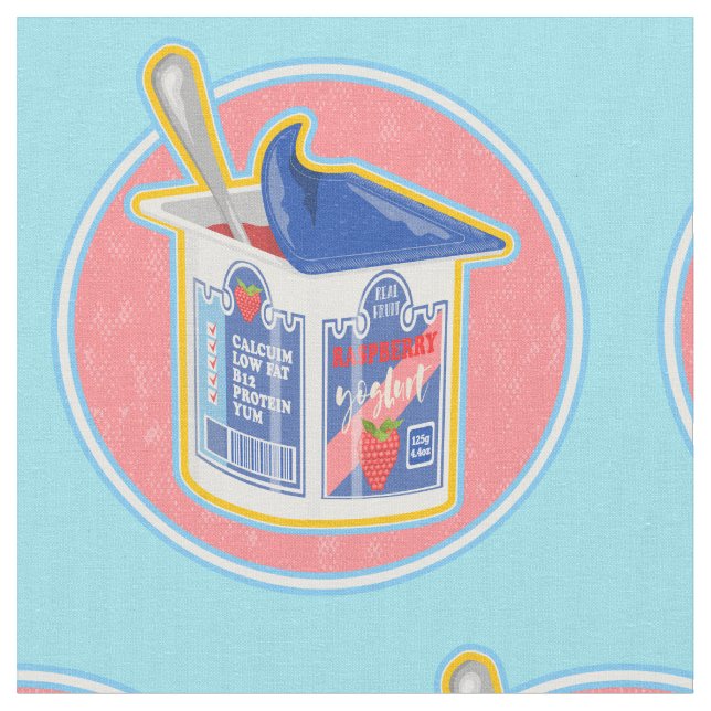 Tissu Yaourt aux airelles (Fermer)