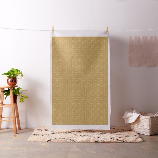 Tissu Yellow Sewing Themed Pattern (In Situ)