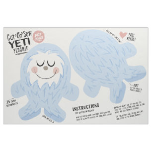Tissu Yeti coupé et coupé - Fun do-it-yourself Plu