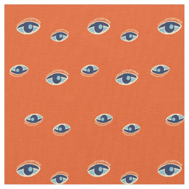 Tissu Yeux bleus (Fermer)