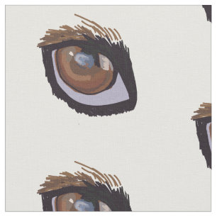 Tissu Yeux Brown Dachshund