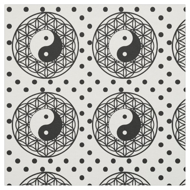 Tissu Yin Yang (Échantillon)