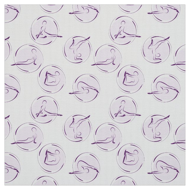 Tissu Yoga pose motif (Échantillon)