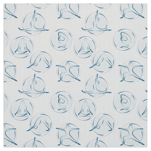 Tissu Yoga pose motif (Échantillon)