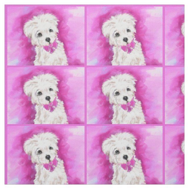 Tissu Yorkie Poo (Échantillon)