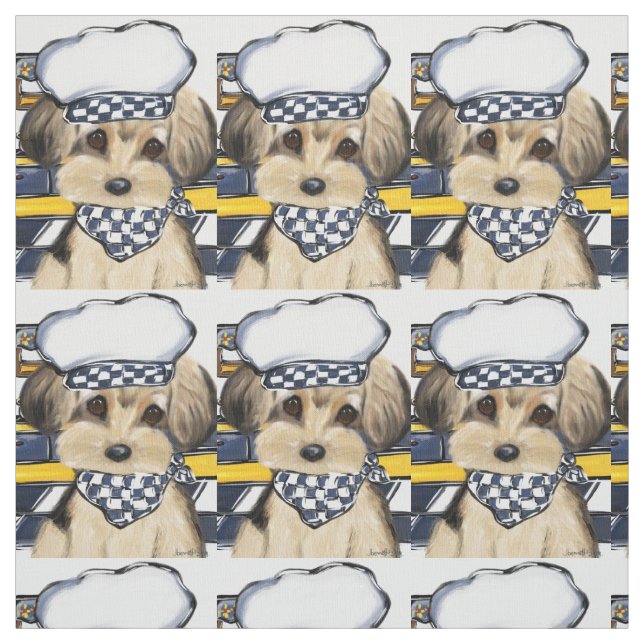 Tissu Yorkie Poo (Échantillon)