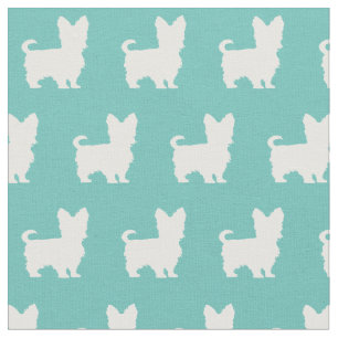Tissu Yorkshire Terrier Chien Silhouette Animal Yorkie T
