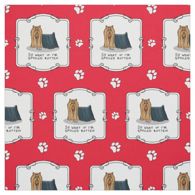 Tissu Yorkshire Terrier (Yorkie) (Échantillon)